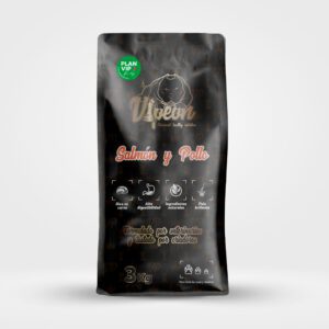 Pienso para perros de salmón y pollo para adultos